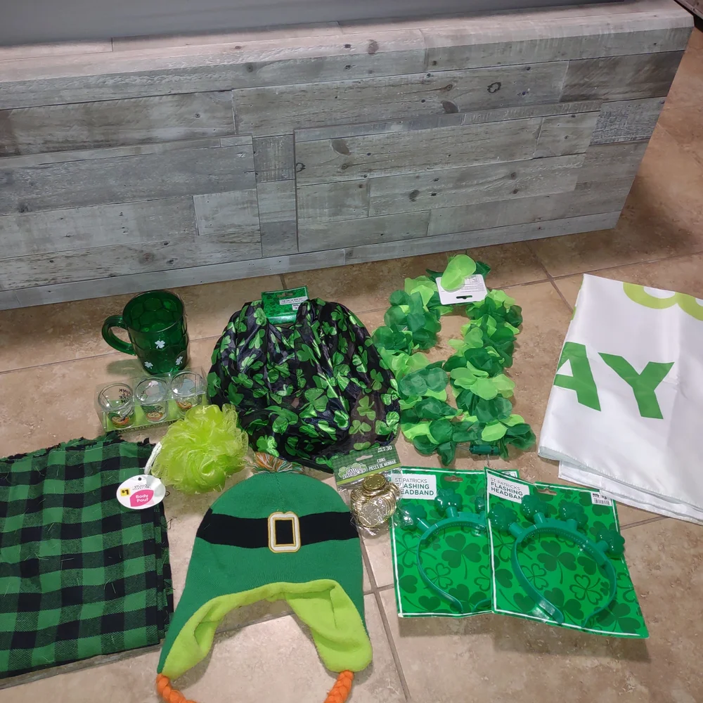 Green St. Patrick's Day Party Accessory Bundle - 23 Pieces (Read Below)